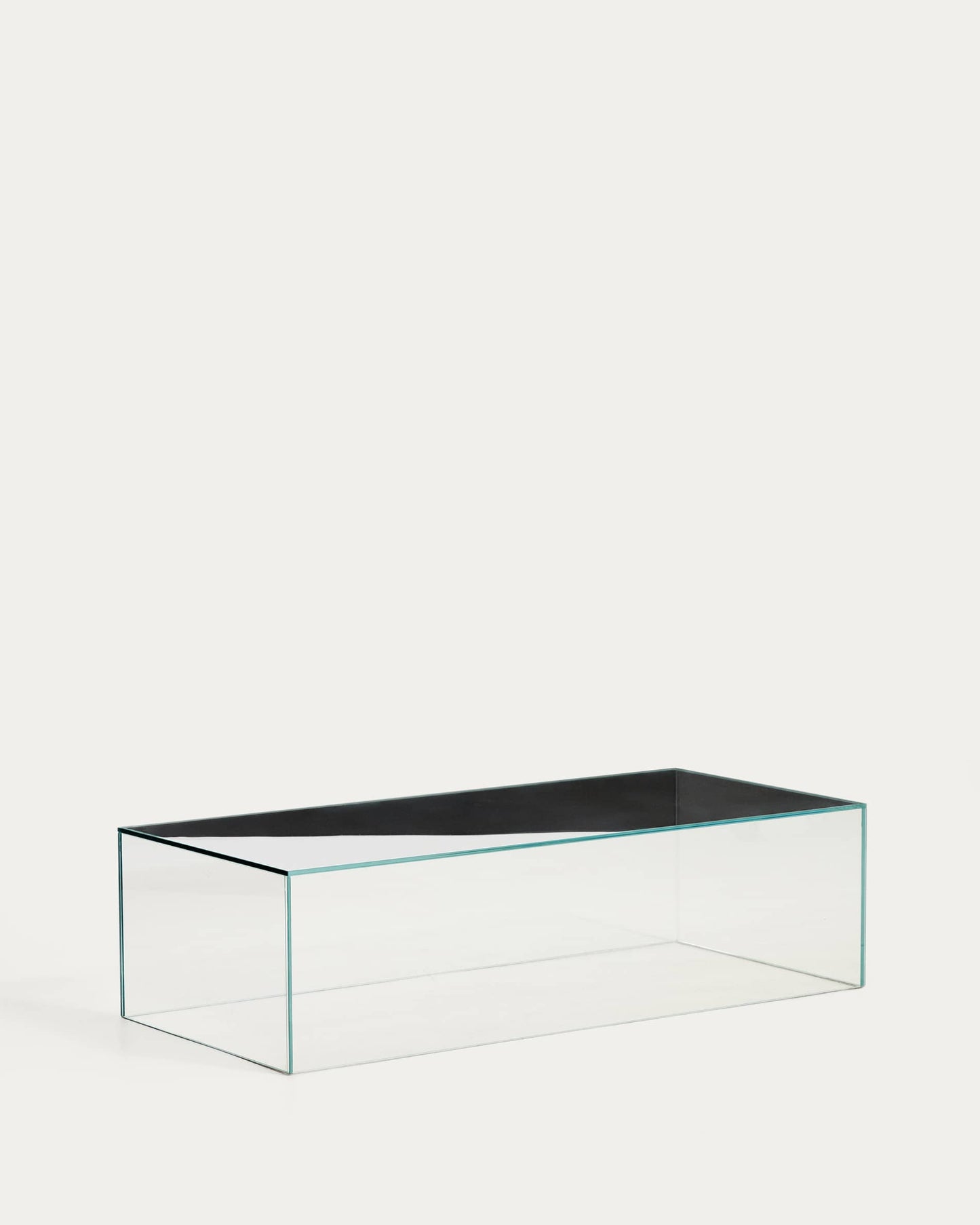 Tavolino da salotto Orlia in vetro temperato trasparente 110 x 50 cm