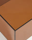 Tavolino da appoggio Orlia in vetro temperato marrone 50 x 50 cm