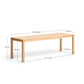 Tavolo allungabile Narevi in impiallacciatura di rovere con finitura naturale 130 (190) x 80 cm