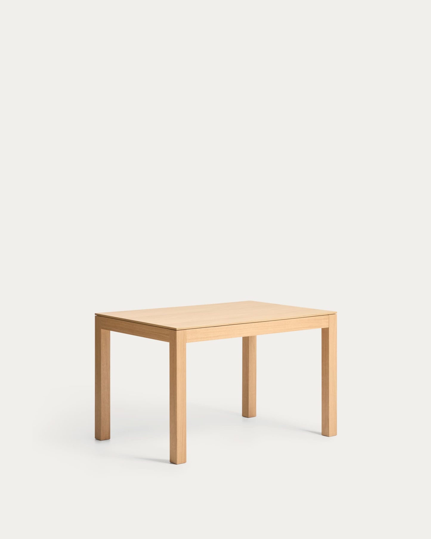 Tavolo allungabile Narevi in impiallacciatura di rovere con finitura naturale 130 (190) x 80 cm