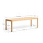 Tavolo allungabile Narevi in impiallacciatura di rovere con finitura naturale 170 (230) x 80 cm