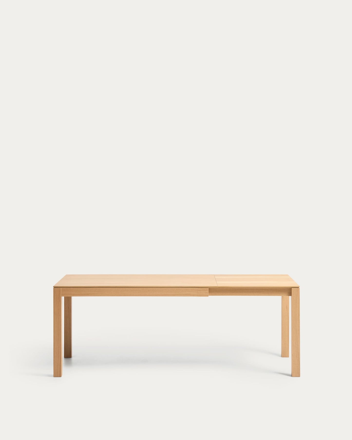 Tavolo allungabile Narevi in impiallacciatura di rovere con finitura naturale 170 (230) x 80 cm