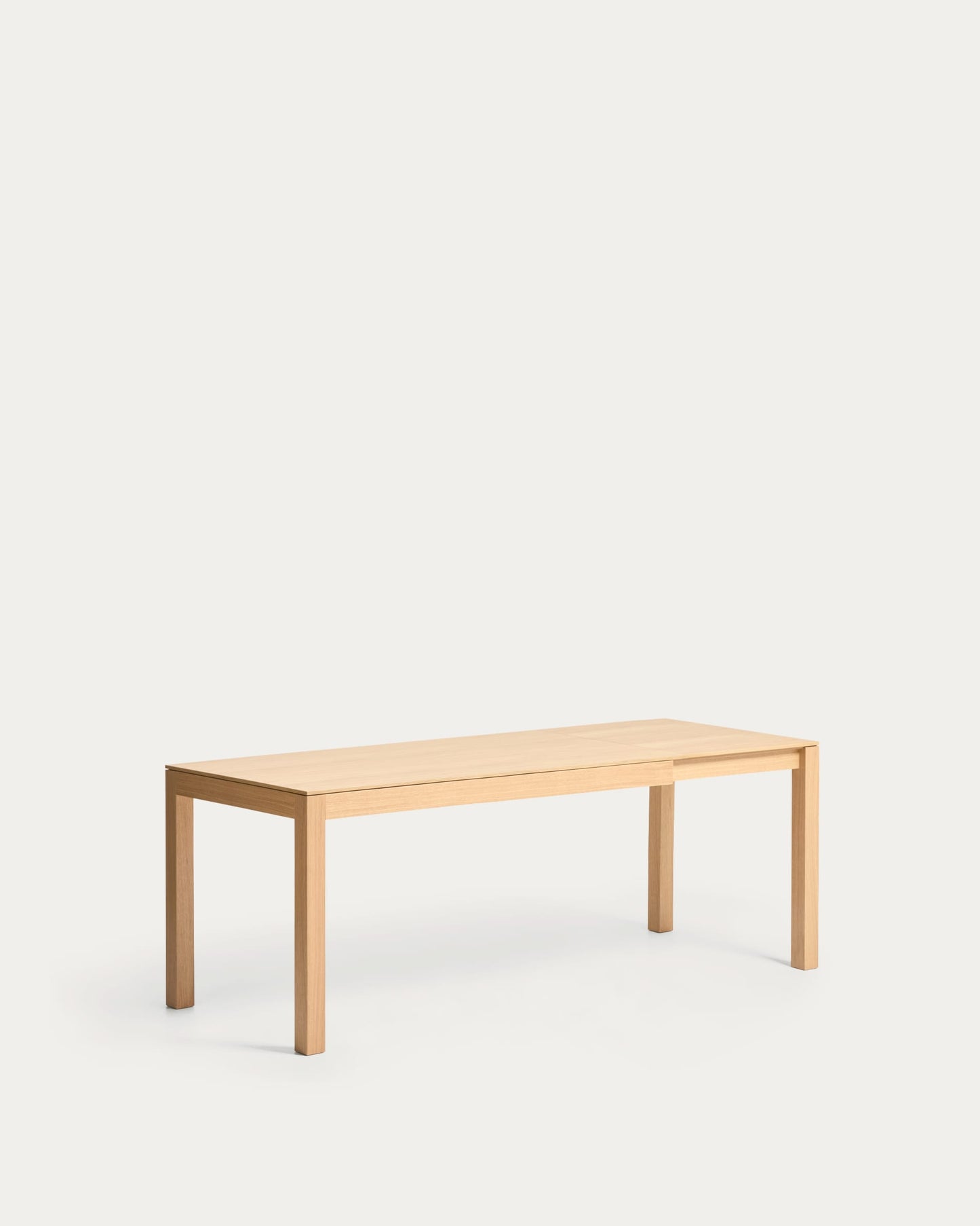 Tavolo allungabile Narevi in impiallacciatura di rovere con finitura naturale 170 (230) x 80 cm