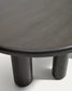 Tavolo ovale Mailen in frassino con finitura scura Ø 180 x 105 cm