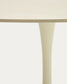 Tavolo rotondo Vedira in ceramica écru e acciaio beige Ø 120 cm