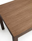 Tavolo allungabile Narevi in impiallacciatura di rovere con finitura noce 130 (190) x 80 cm