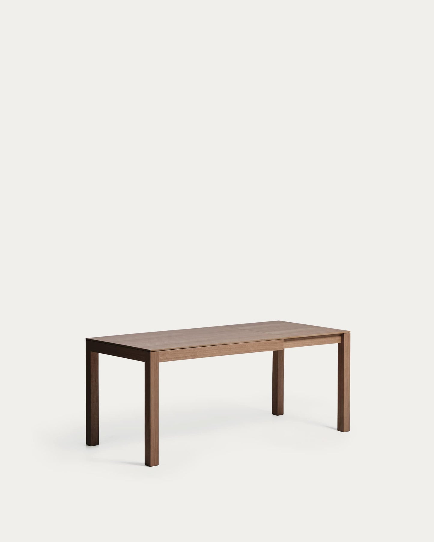 Tavolo allungabile Narevi in impiallacciatura di rovere con finitura noce 130 (190) x 80 cm