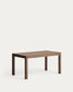 Tavolo allungabile Narevi in impiallacciatura di rovere con finitura noce 170 (230) x 80 cm