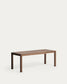 Tavolo allungabile Narevi in impiallacciatura di rovere con finitura noce 170 (230) x 80 cm