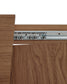 Tavolo allungabile Narevi in impiallacciatura di rovere con finitura noce 210 (270) x 100 cm