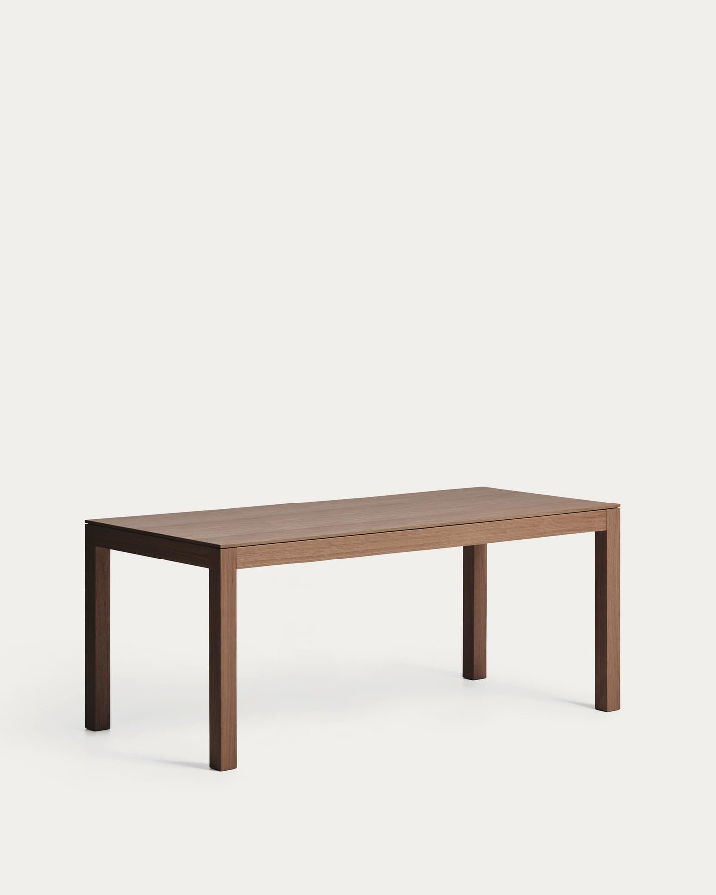 Tavolo allungabile Narevi in impiallacciatura di rovere con finitura noce 210 (270) x 100 cm