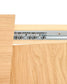 Tavolo allungabile Narevi in impiallacciatura di rovere con finitura naturale 210 (270) x 100 cm