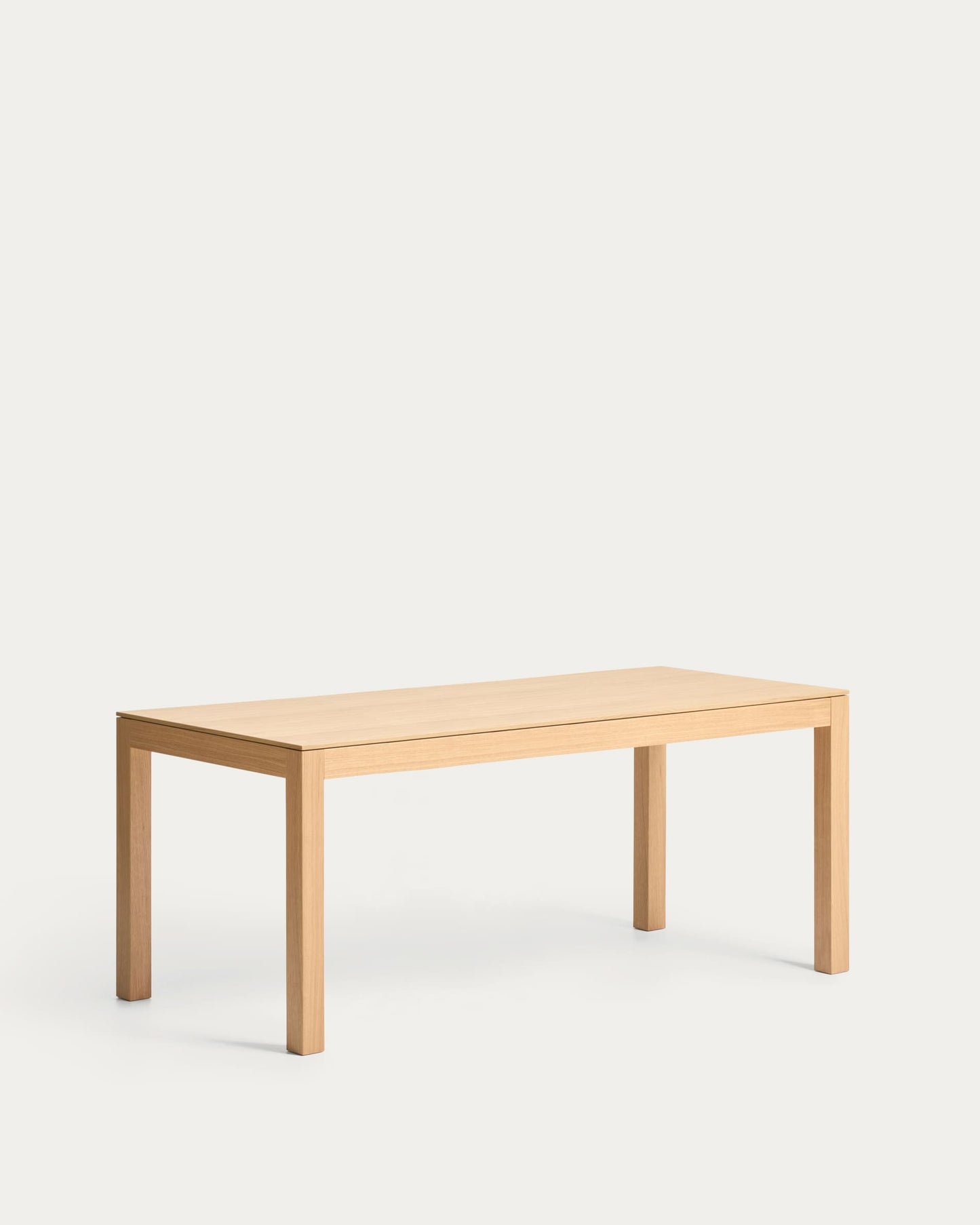 Tavolo allungabile Narevi in impiallacciatura di rovere con finitura naturale 210 (270) x 100 cm
