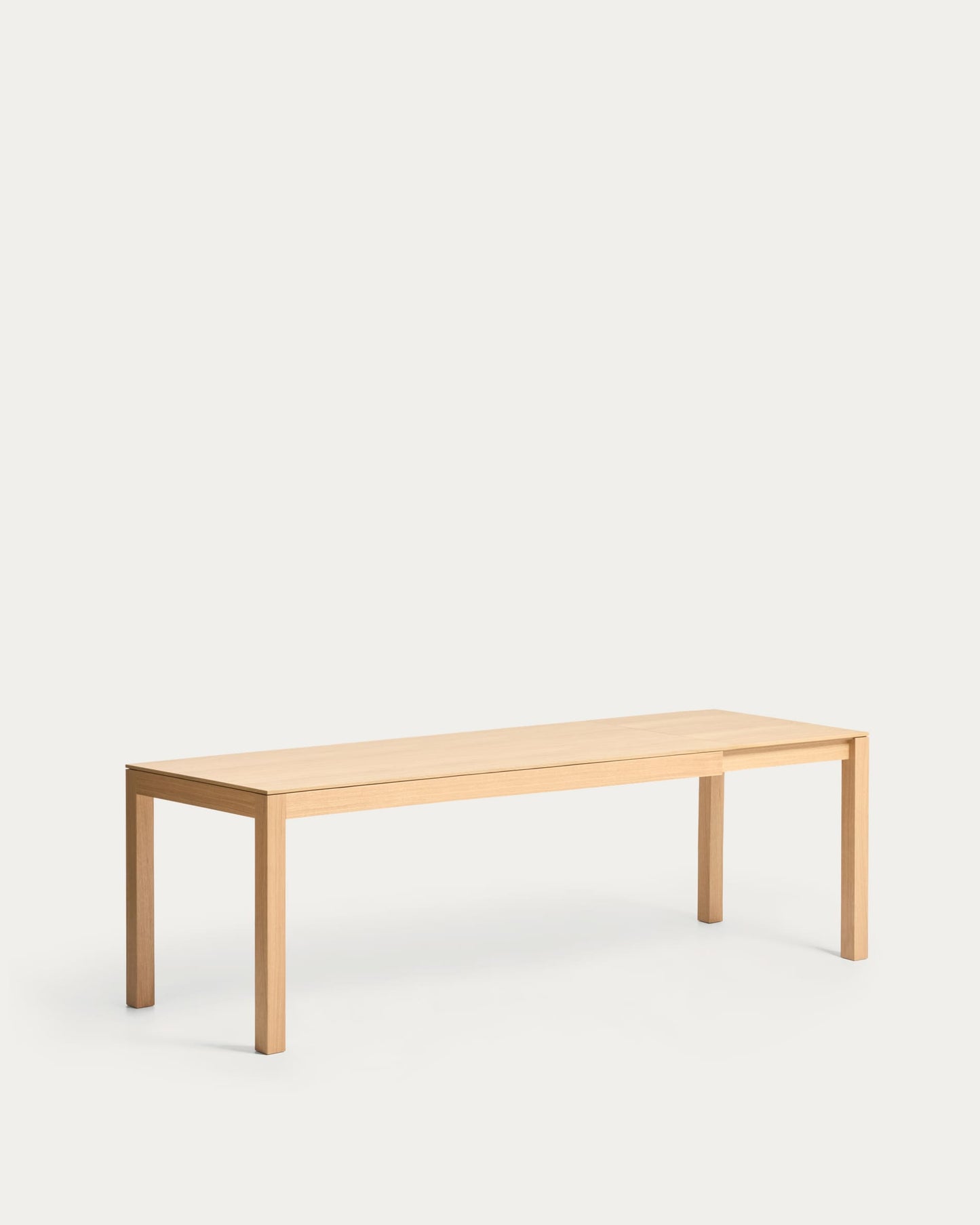 Tavolo allungabile Narevi in impiallacciatura di rovere con finitura naturale 210 (270) x 100 cm