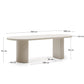 Tavolo Nealy MDF laccato con finitura écru 240 x 100 cm