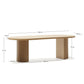 Tavolo Nealy con impiallacciatura in rovere e finitura naturale 240 x 100 cm