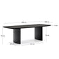 Tavolo Litto MDF laccato nero 200 x 100 cm