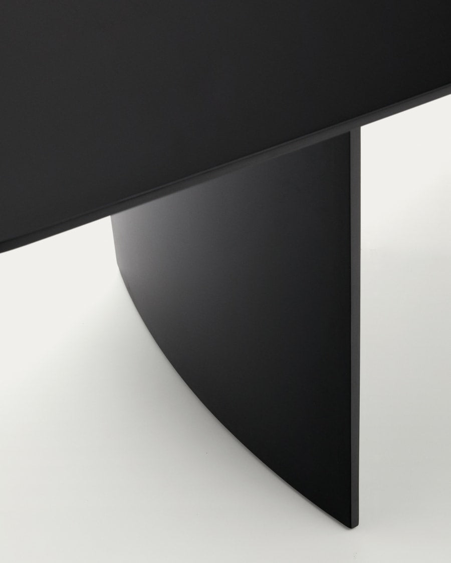 Tavolo Litto MDF laccato nero 200 x 100 cm