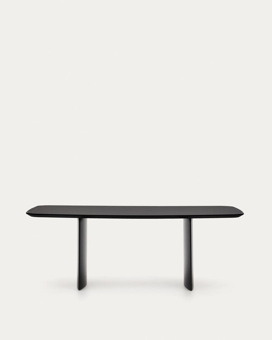 Tavolo Litto MDF laccato nero 200 x 100 cm