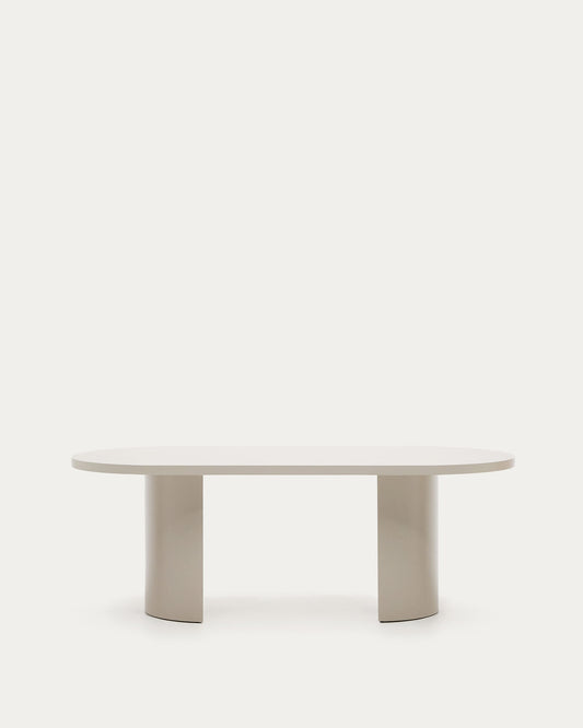 Tavolo Nealy MDF laccato con finitura écru 200 x 100 cm