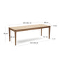 Tavolo allungabile Yain impiallacciato e legno massello di rovere 160 (220) x 80 cm