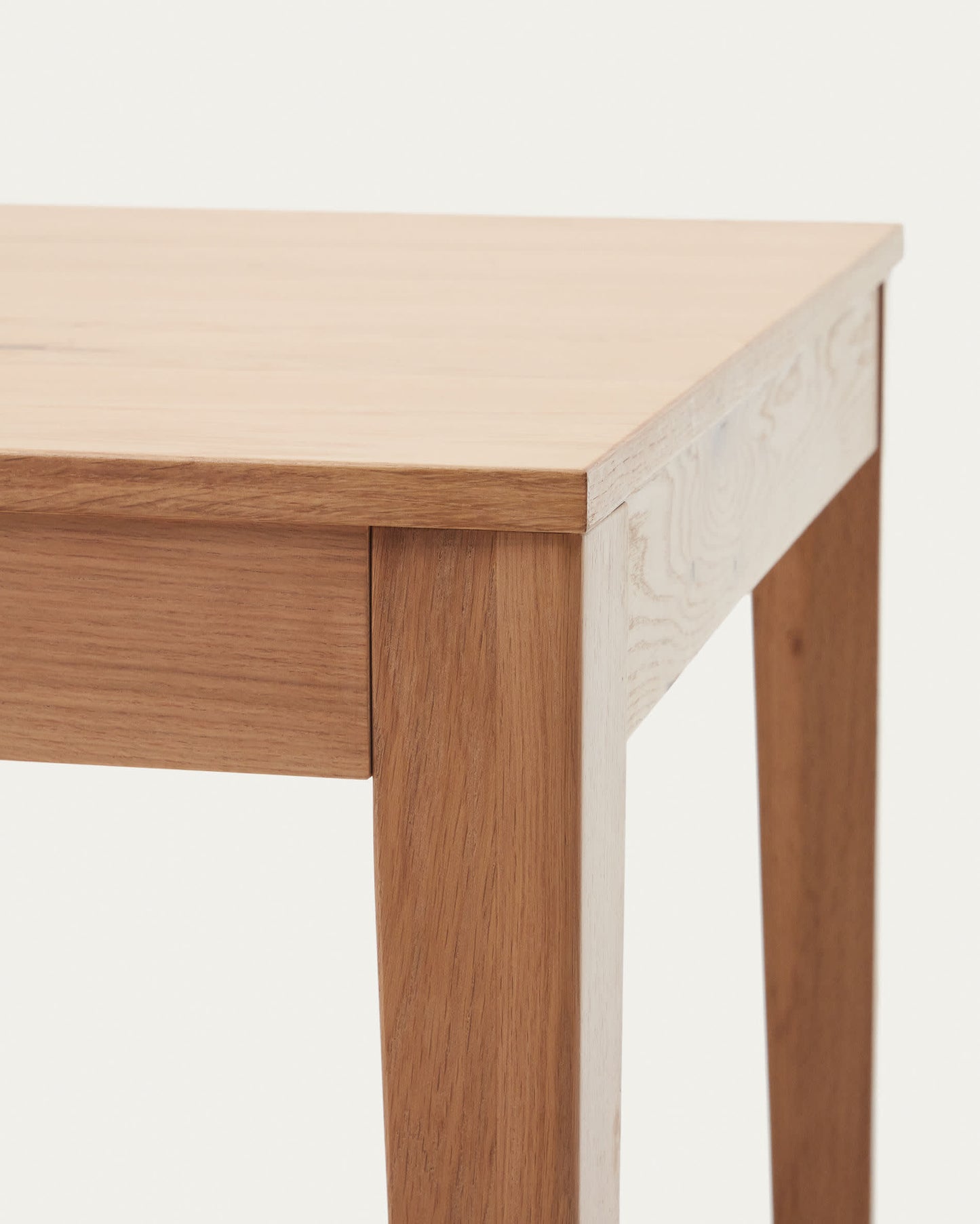 Tavolo allungabile Yain impiallacciato e legno massello di rovere 160 (220) x 80 cm