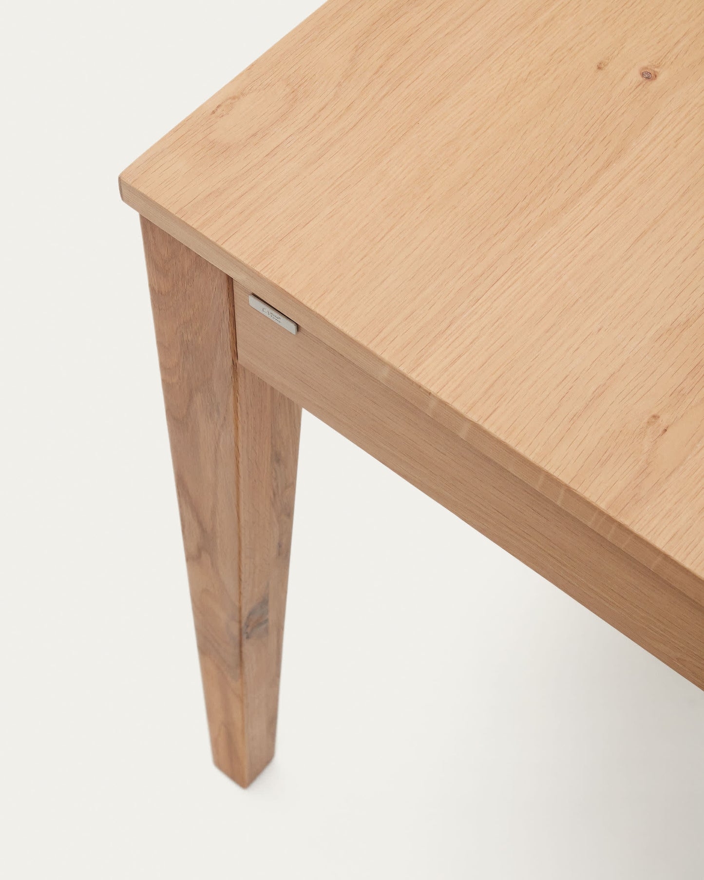 Tavolo allungabile Yain impiallacciato e legno massello di rovere 160 (220) x 80 cm