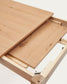 Tavolo allungabile Yain impiallacciato e legno massello di rovere 160 (220) x 80 cm
