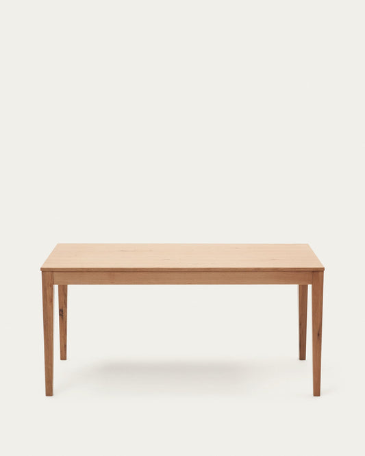 Tavolo allungabile Yain impiallacciato e legno massello di rovere 160 (220) x 80 cm