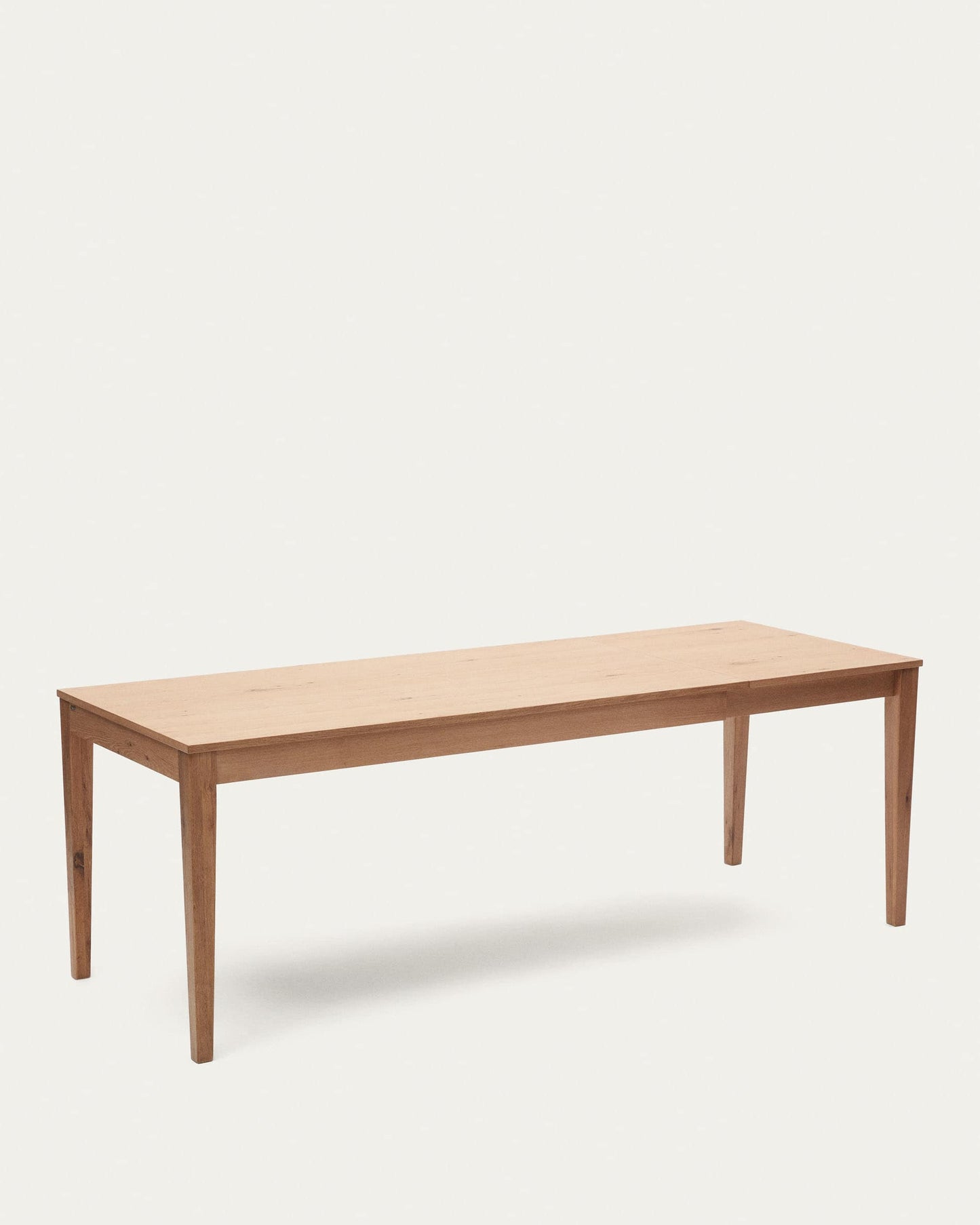 Tavolo allungabile Yain impiallacciato e legno massello di rovere 160 (220) x 80 cm