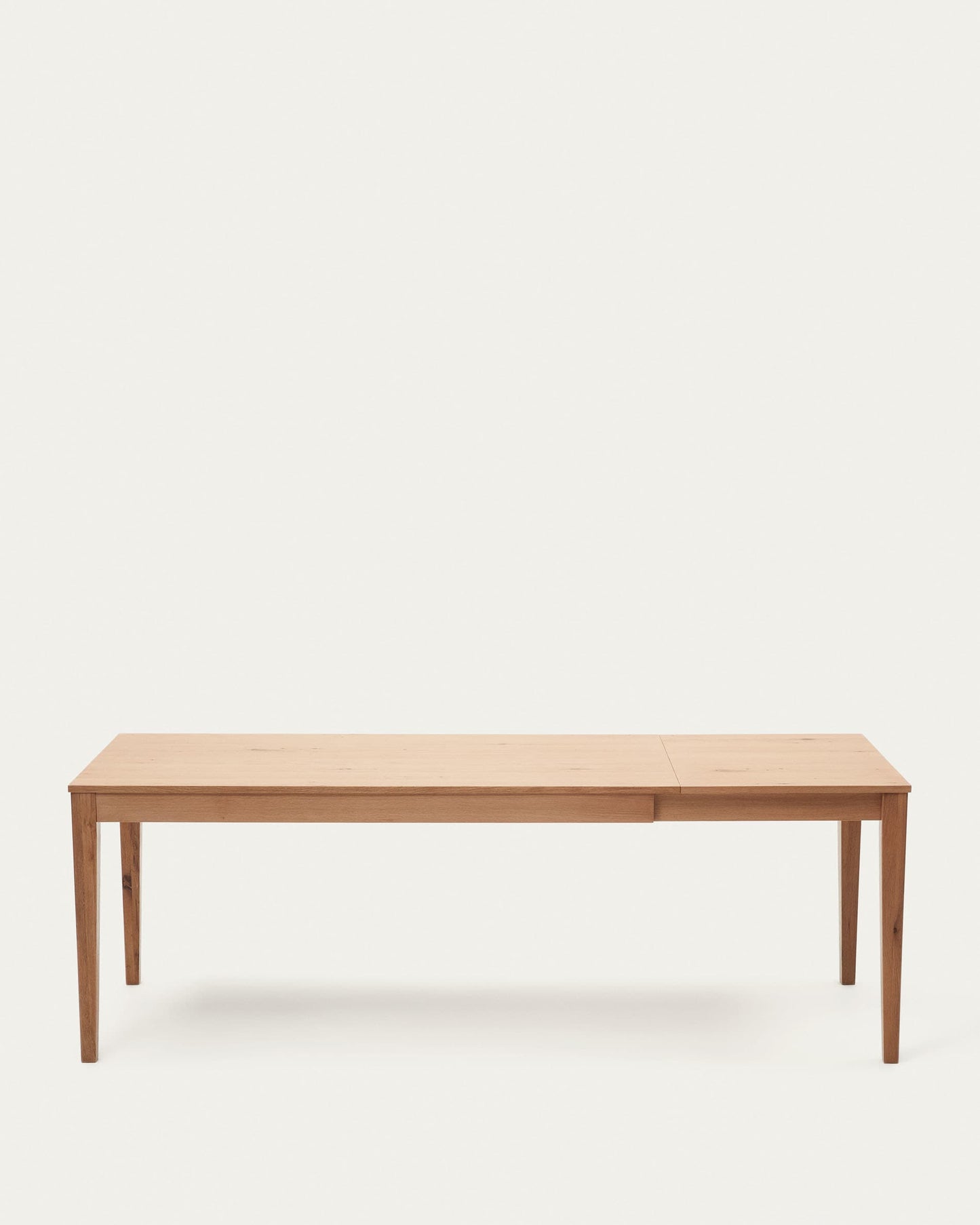 Tavolo allungabile Yain impiallacciato e legno massello di rovere 160 (220) x 80 cm