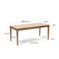 Tavolo allungabile Yain impiallacciato e legno massello di rovere 120 (180) x 80 cm