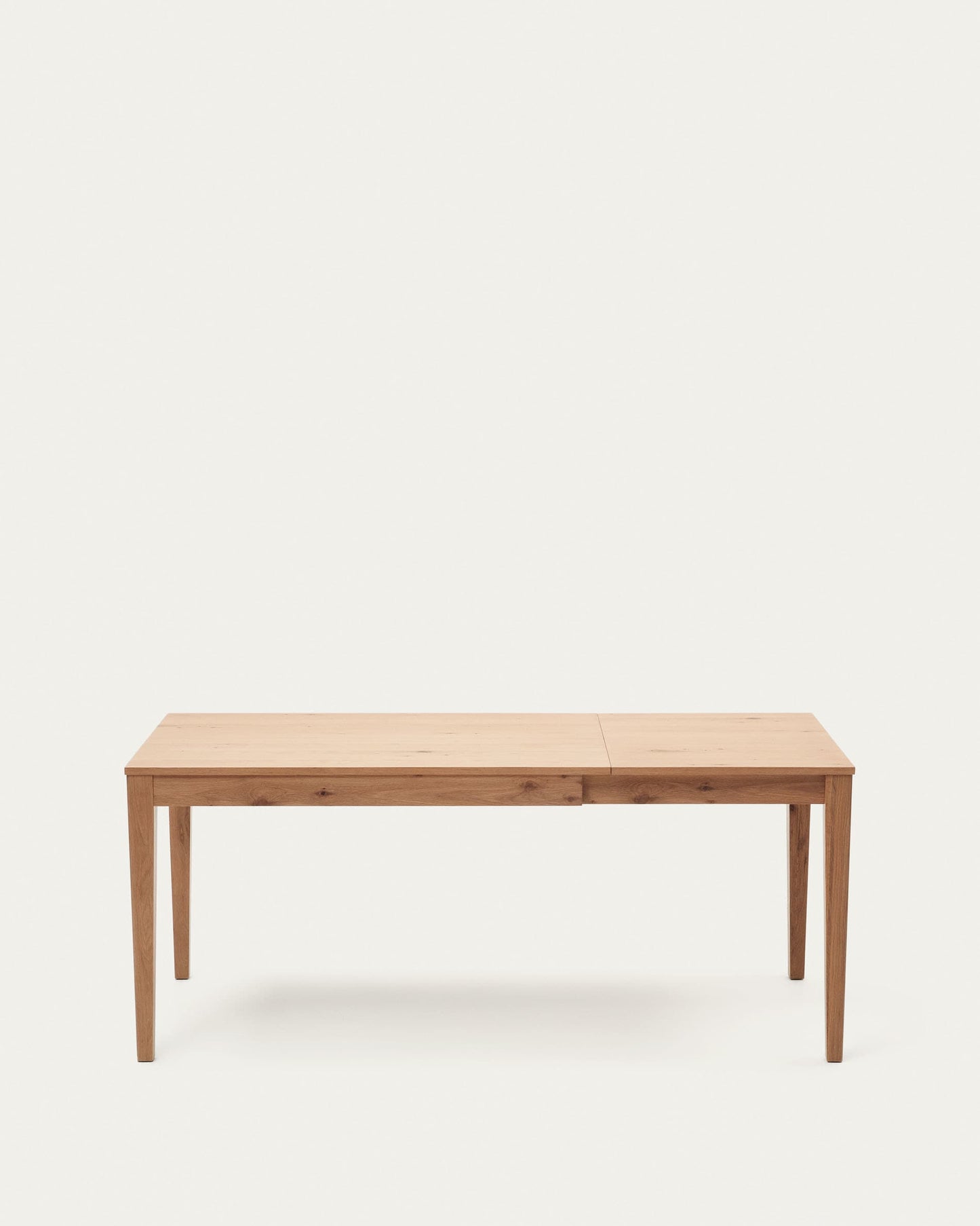 Tavolo allungabile Yain impiallacciato e legno massello di rovere 120 (180) x 80 cm