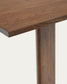 Tavolo allungabile Arlen con impiallacciatura e legno massiccio di rovere con finitura in noce 200 (250) x 95 cm