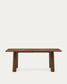 Tavolo allungabile Arlen con impiallacciatura e legno massiccio di rovere con finitura in noce 200 (250) x 95 cm