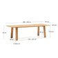 Tavolo allungabile Arlen con impiallacciatura e legno massiccio di rovere con finitura naturale 200 (250) x 95 cm