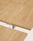 Tavolo allungabile Arlen con impiallacciatura e legno massiccio di rovere con finitura naturale 200 (250) x 95 cm