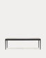 Tavolo allungabile Lenon in impiallacciatura e legno massello di rovere nero 160(200)x90 cm