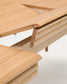 Tavolo allungabile Lenon con impiallacciatura e legno massiccio di rovere naturale 160 (200) x 90 cm