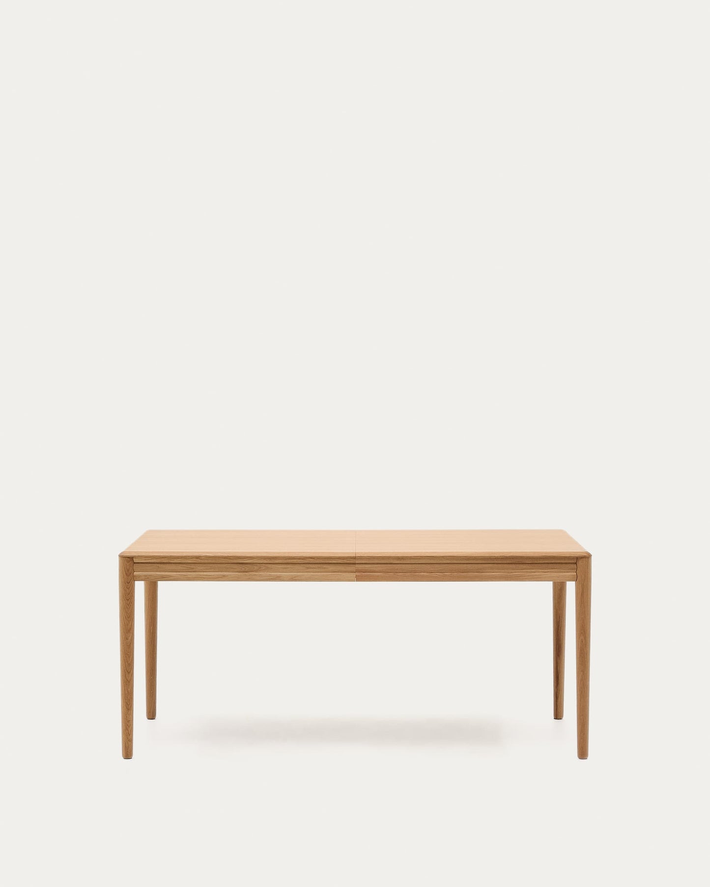 Tavolo allungabile Lenon con impiallacciatura e legno massiccio di rovere naturale 160 (200) x 90 cm