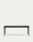 Tavolo allungabile Lenon impiallacciatura e legno massello rovere nero 200(280)x90 cm