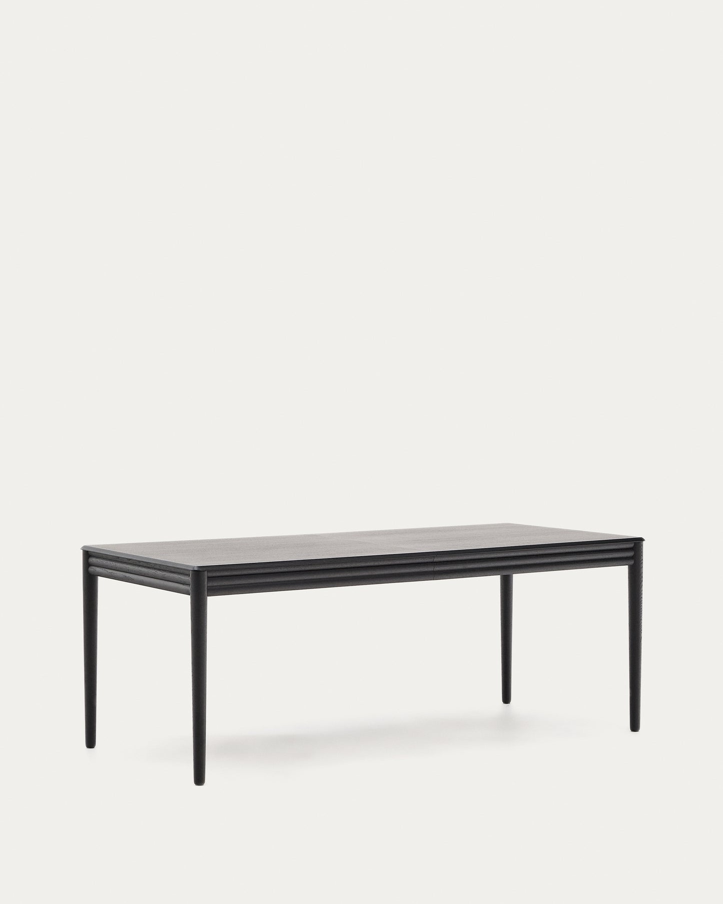 Tavolo allungabile Lenon impiallacciatura e legno massello rovere nero 200(280)x90 cm