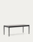 Tavolo allungabile Lenon impiallacciatura e legno massello rovere nero 200(280)x90 cm