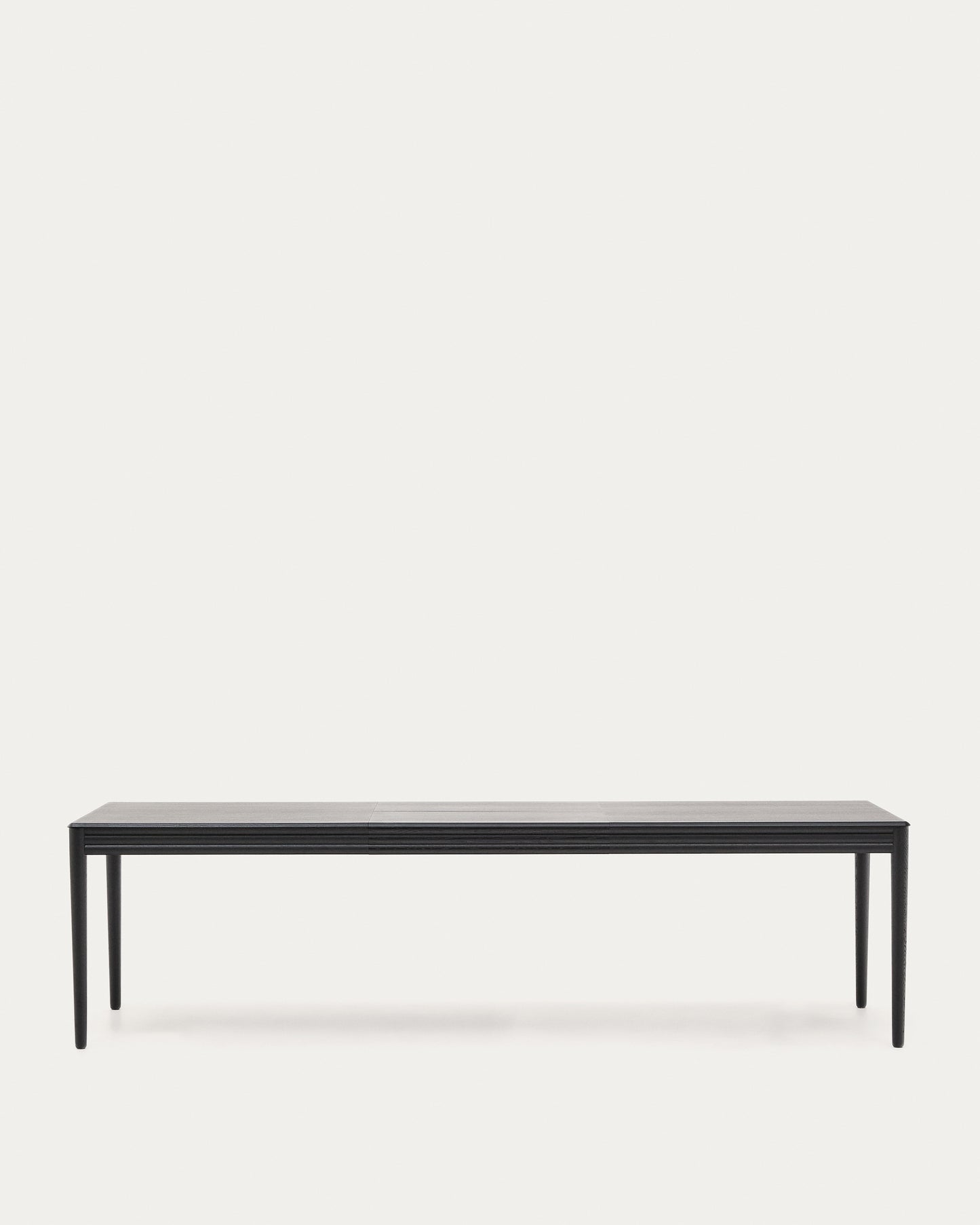 Tavolo allungabile Lenon impiallacciatura e legno massello rovere nero 200(280)x90 cm
