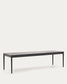 Tavolo allungabile Lenon impiallacciatura e legno massello rovere nero 200(280)x90 cm
