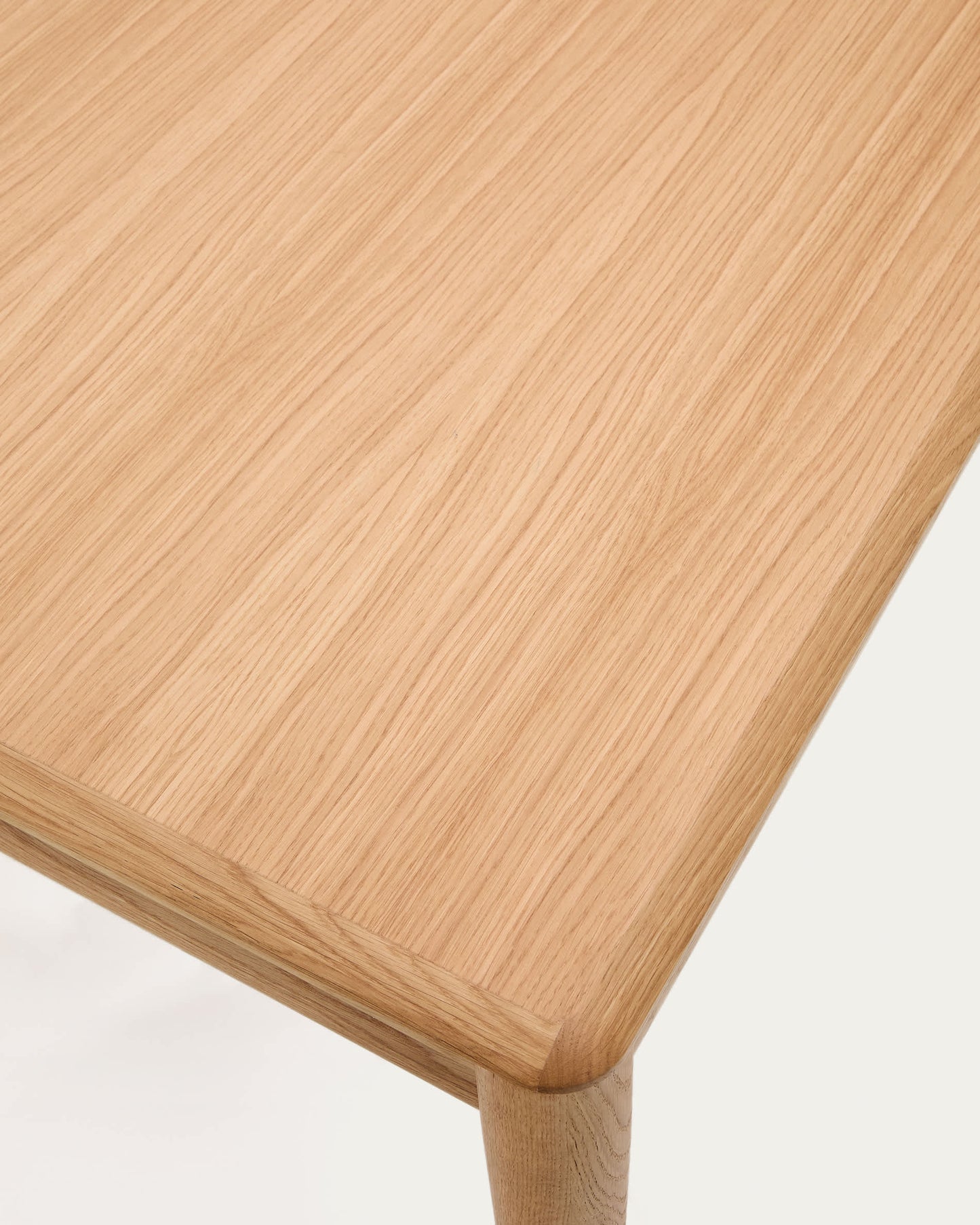 Tavolo allungabile Lenon con impiallacciatura e legno massiccio di rovere naturale 200 (280) x 90 cm