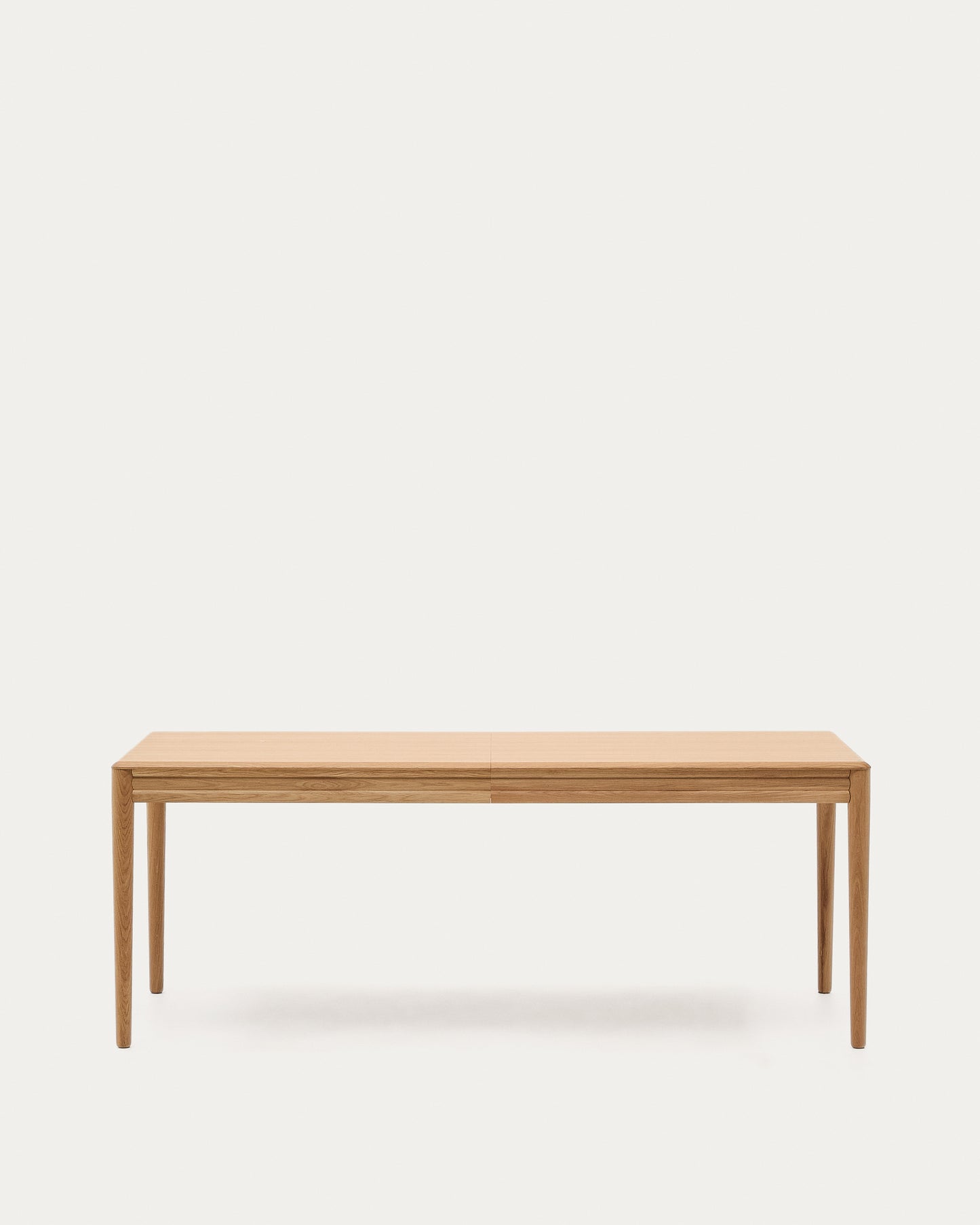 Tavolo allungabile Lenon con impiallacciatura e legno massiccio di rovere naturale 200 (280) x 90 cm