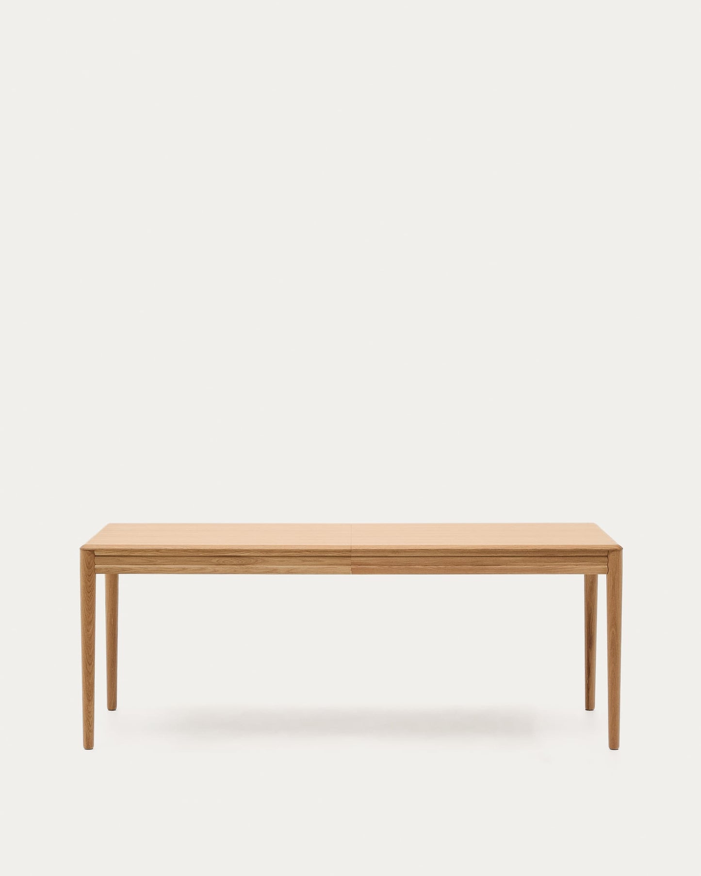 Tavolo allungabile Lenon con impiallacciatura e legno massiccio di rovere naturale 200 (280) x 90 cm