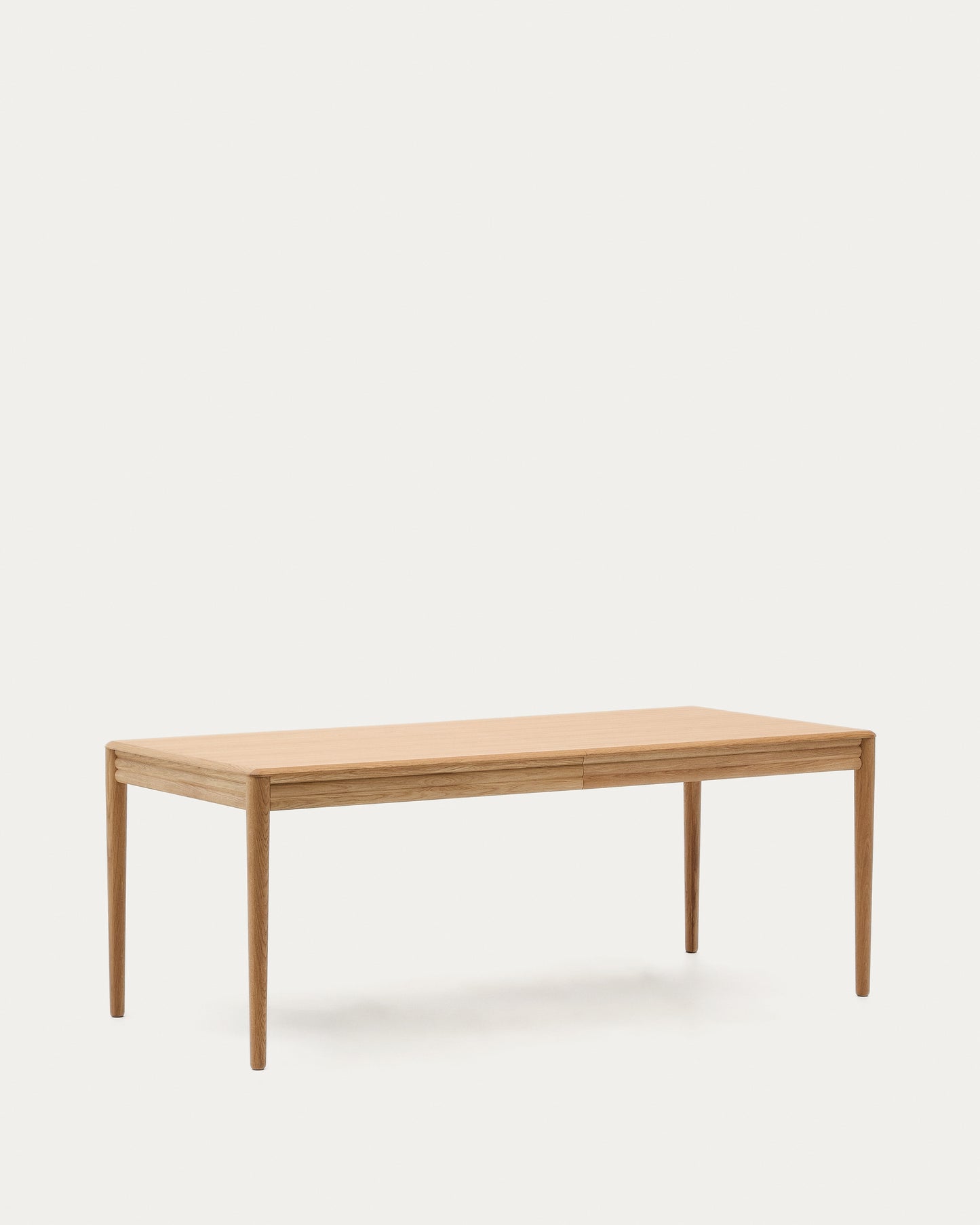 Tavolo allungabile Lenon con impiallacciatura e legno massiccio di rovere naturale 200 (280) x 90 cm