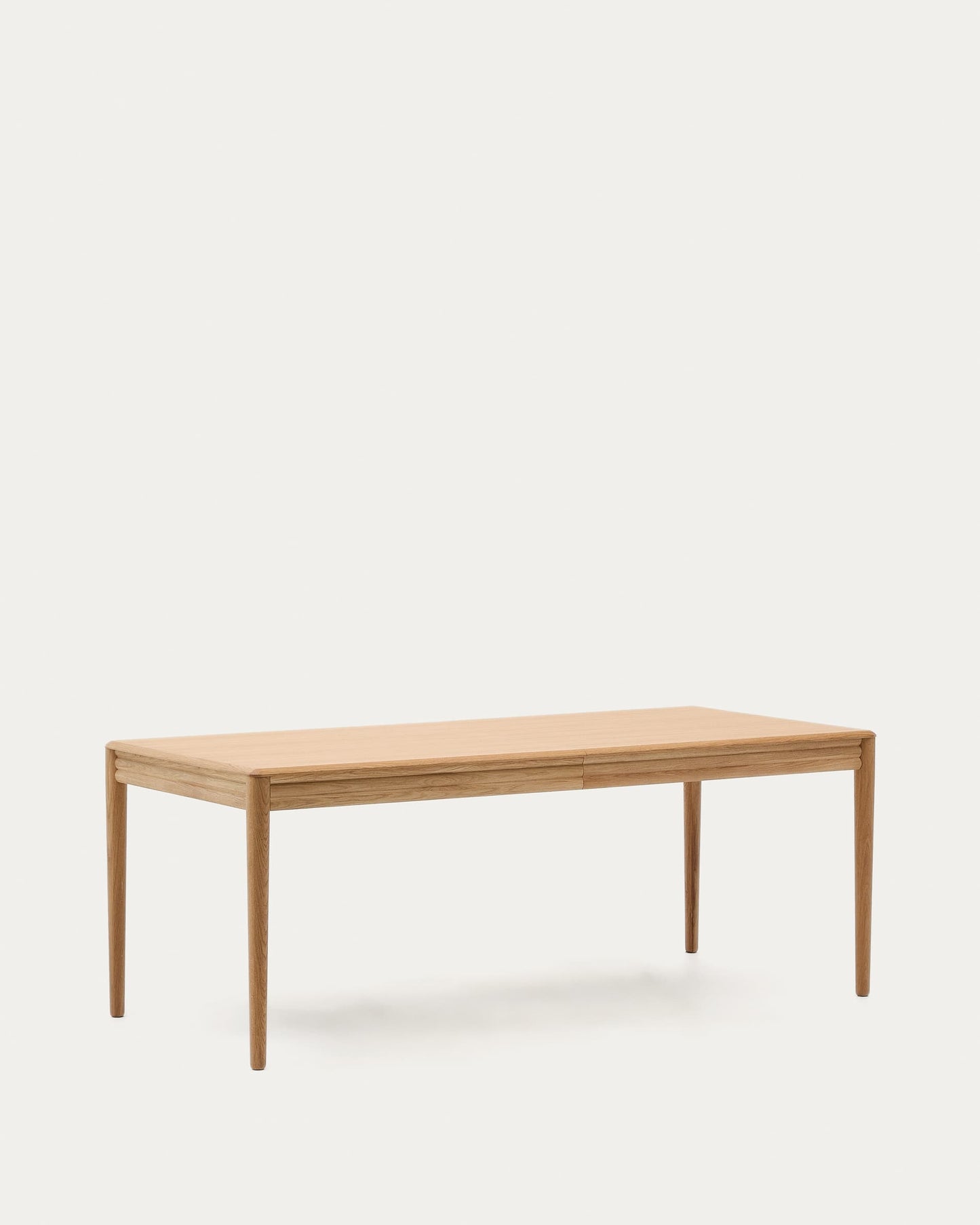 Tavolo allungabile Lenon con impiallacciatura e legno massiccio di rovere naturale 200 (280) x 90 cm